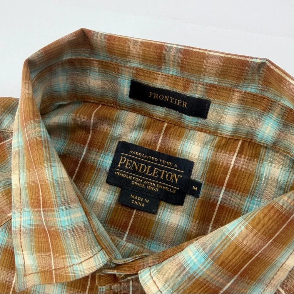 Men’s Pendleton Frontier Long Sleeve Shirt Size Medium - Picture 3 of 9